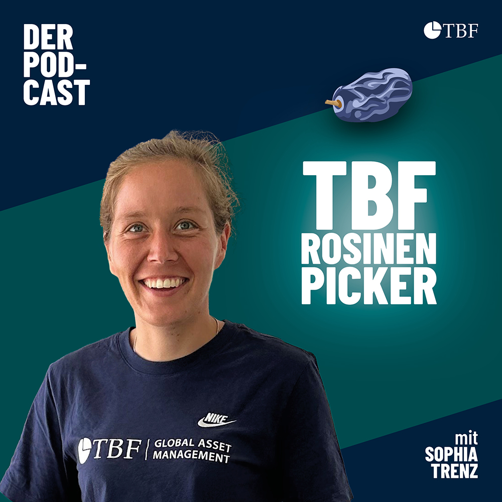 TBF Rosinenpicker Podcast Cover Bild zeigt Triathletin Sophia Trenz